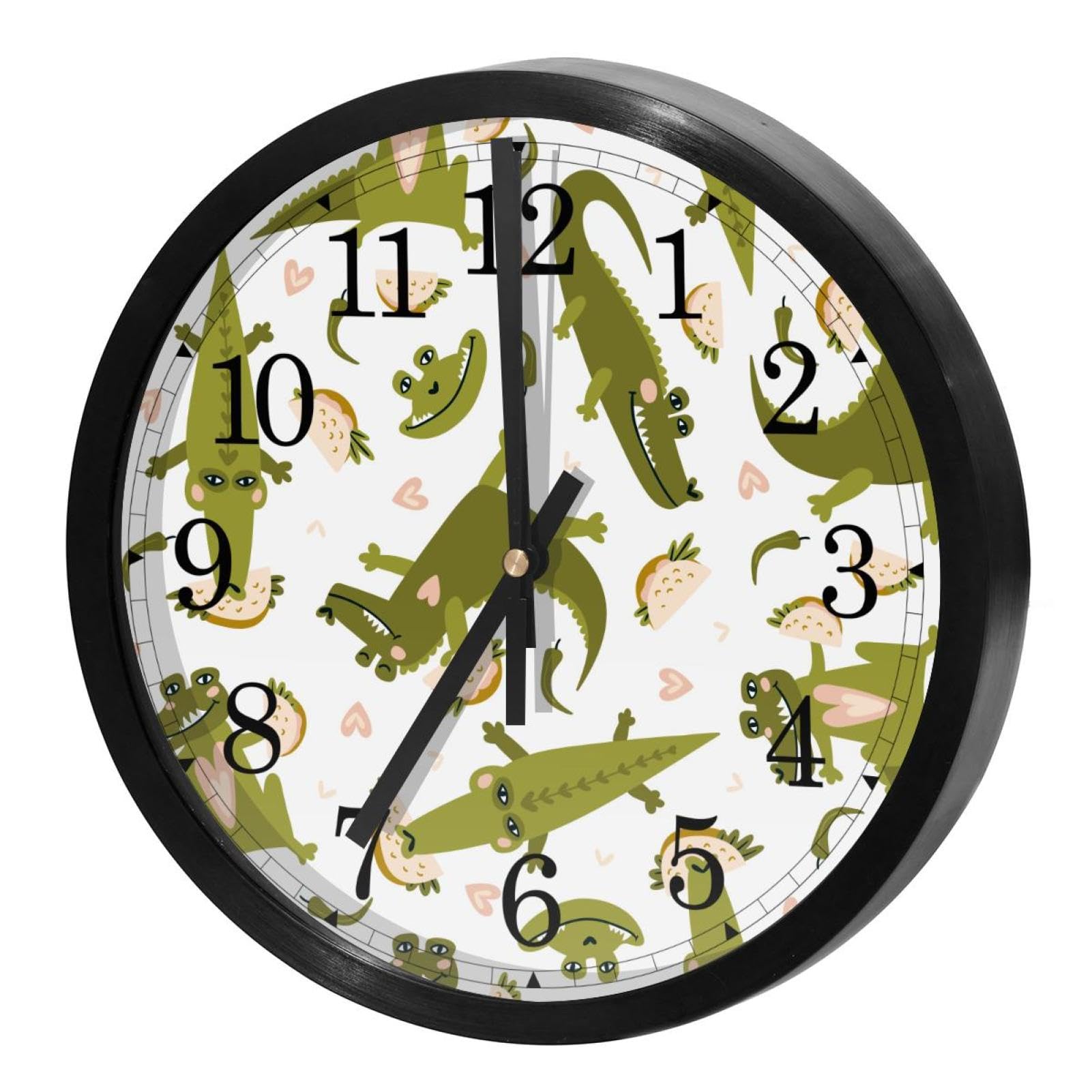 Horloge murale cuisine crocodile pour décorer la maison