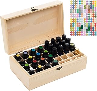 RoseFlower Wooden Portable Essential Oil Storage Box Home Fragrance Carr...