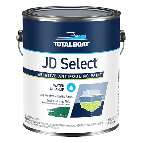 Vista 24 de TotalBoat JD Select - Pintura inferior antiincrustante ablativa para barcos de fibra de vidrio, madera y acero (negro, galón)