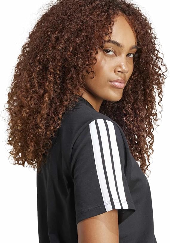 adidas Women's Essentials 3-Stripes Sleeve Cotton T-Shirt T-Shirt