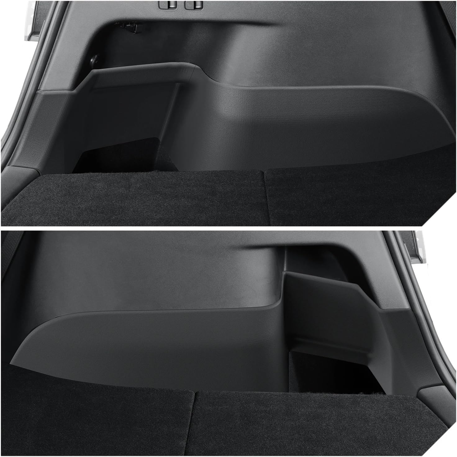 4Pcs Compatible with Tesla Model Y 2024 Rear Trunk Side Anti-Kick Pad Full Coverage Protection Kit Car Interior Accessories