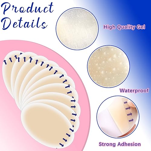 Miniatura 3 de 100 unidades de vendajes de ampolla de gel hidrocoloide vendajes impermeables adhesivos para prevención de ampollas para pies, talón, dedos, dedos