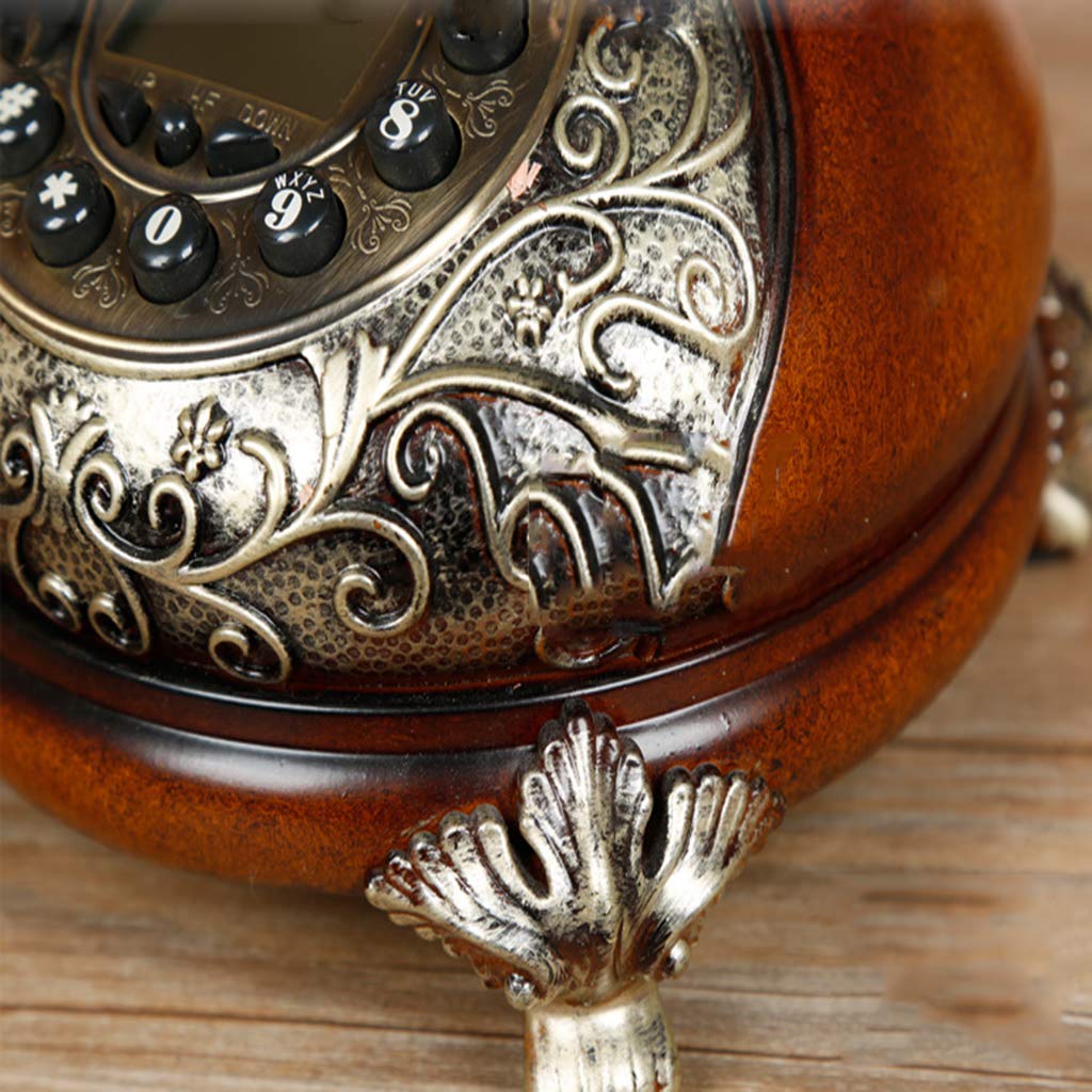 Telefono Vintage retrò, Telefono Fisso con Filo in Stile Antico con Pulsante di Composizione per la casa e L'Ufficio