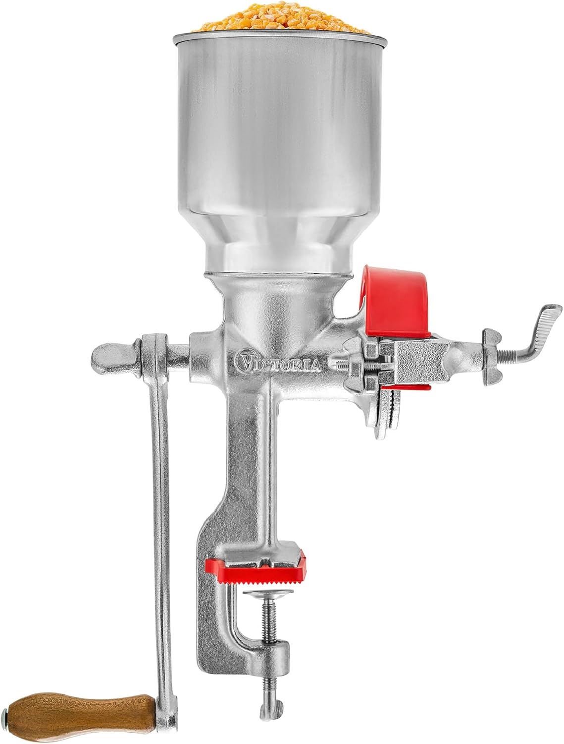 Victoria Manual Cast Iron Grain Mill with High Hopper