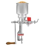 Victoria Manual Cast Iron Grain Mill with High Hopper, Premium Corn-Grinding Mill and Grain Grinder, Made in Colombia