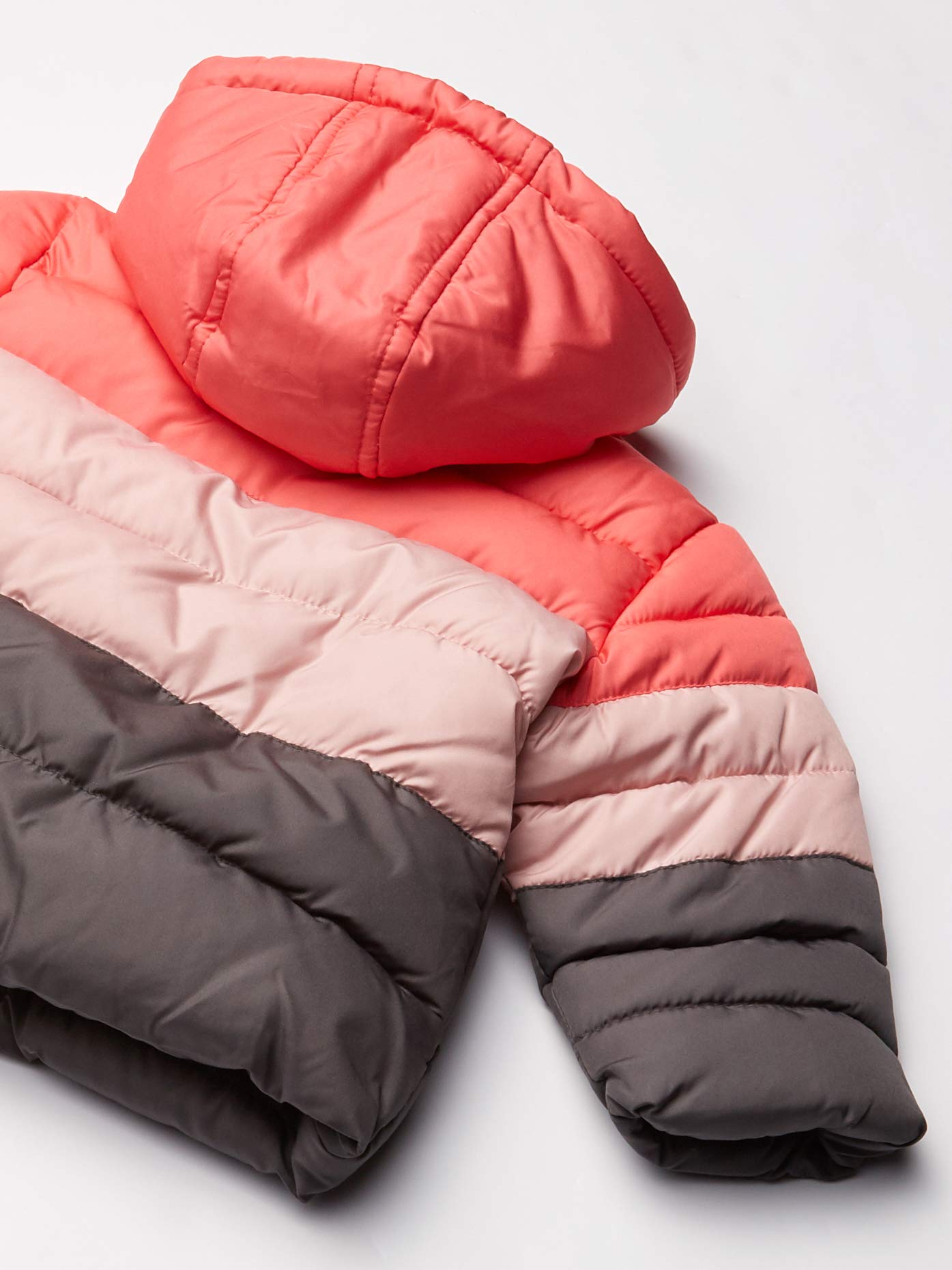 Pink Platinum Baby Girls' Puffer Jacket, Charcoal, 24M