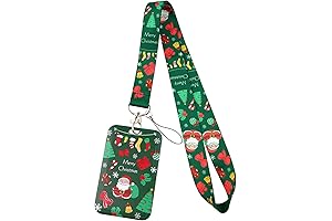 Cute Green Christmas Lanyard for ID Badges