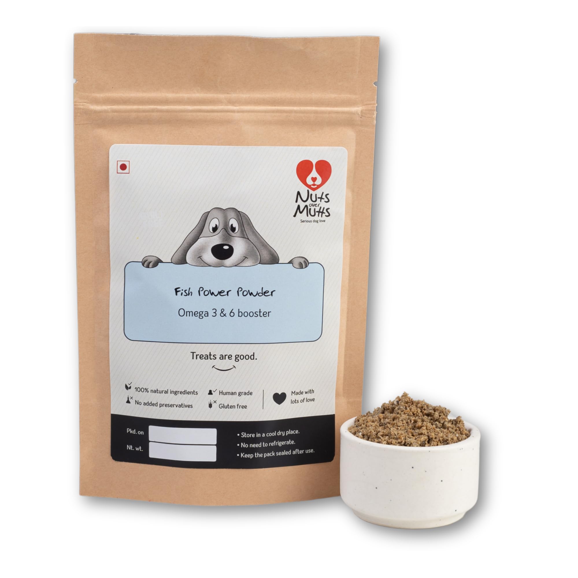 Nuts Over Mutts Fish Powder. Rich in Omega 3 and 6. Food Topper for Dogs. for Shiny Skin and Coat. 1 Pack (100 gm) (B0D9P32KCK) Amazon Price History, Amazon Price Tracker