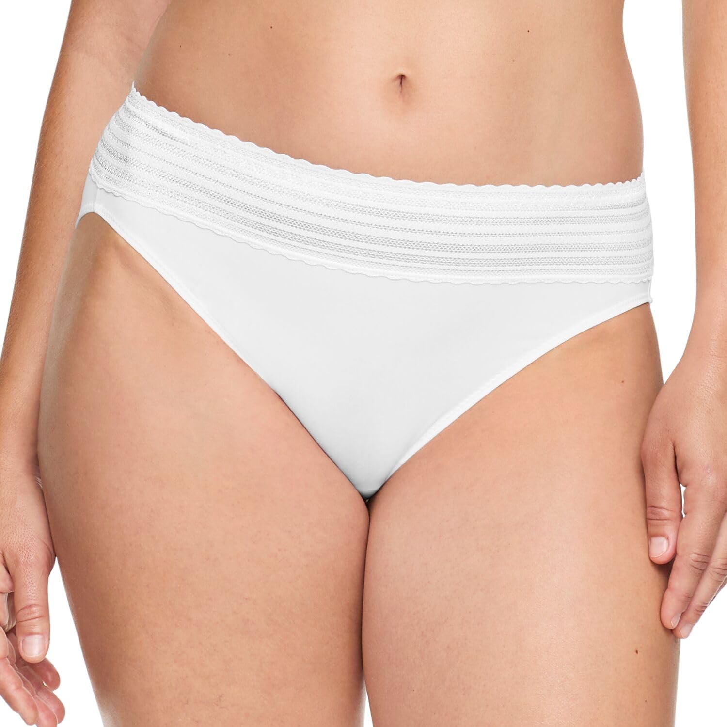 Ropa interior a la cadera de microfibra Warner's con acabado premium y corte alto 3
