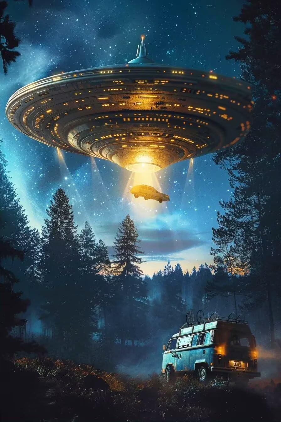 Jigsaw Wooden Puzzles 1000 Pieces Adult Puzzle Mysterious Spaceship Puzzle Each is Unique Suitable for Home Decoration Office Decoration Or As A Gift for Friends