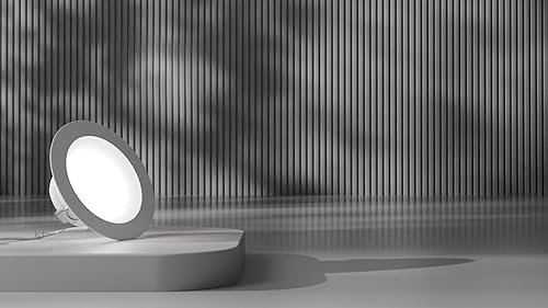 Miniatura 7 de Lunabode LED Iluminación empotrable LED de 6 pulgadas, luz de techo empotrada, regulable, sin lata, delgada, LED, LED, LED, LED, 5 CCT 2700 K3000