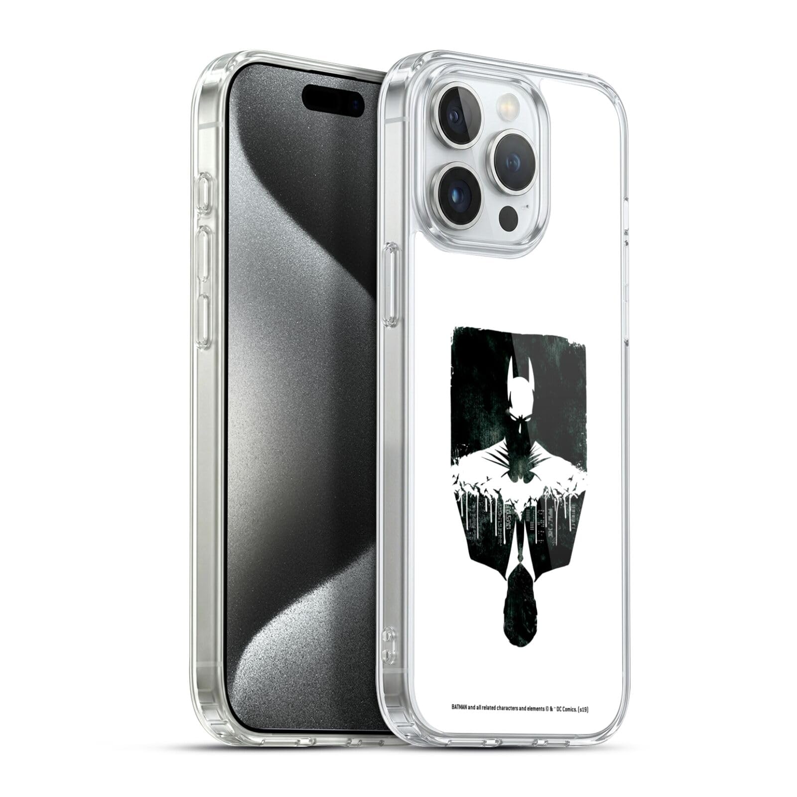 Funda gel Batman iPhone 15 Pro Max carcasa silicona suave DC Comics Paisaje Urbano 7