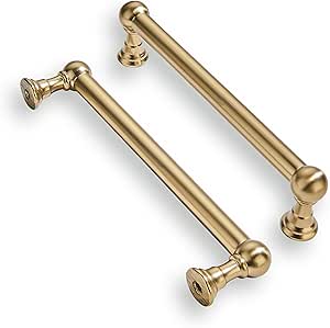 Khtumeware 5 Pack 8 Inch 203 Mm  Center To Center Antique Brass Cabinet Pull Backplate Base Plate Zinc Vintage Kitchen Cabinet Handles Drawer Pulls Cabin - View #2
