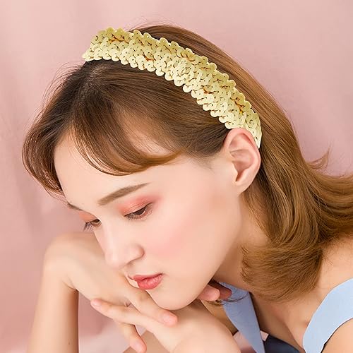 Miniatura 5 de HOVEOX Juego de accesorios de disfraz de discoteca de 6 piezas, accesorios de los años 70, incluyendo aretes, pulseras, collar y diadema