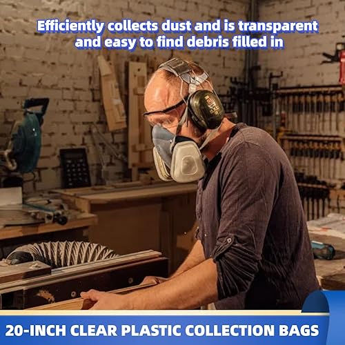 Miniatura 5 de Bolsa de repuesto para colector de polvo mejorada y resistente bolsa de recolección de polvo transparente para recolección de polvo DC-1100VX