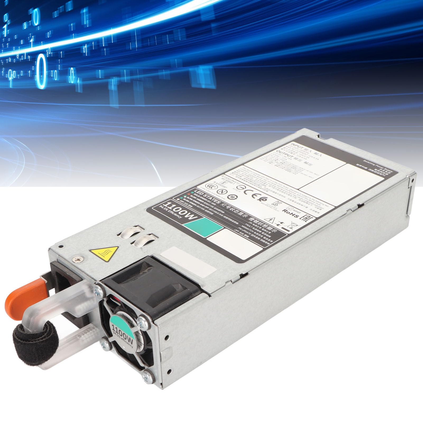 Sxhlseller Fuente de Alimentación de Servidor de 1100 W Compatible con DELLR530 R630 R730 R730XD, Disipación de Calor Eficiente, Fuente de Alimentación Estable con Ventilador de