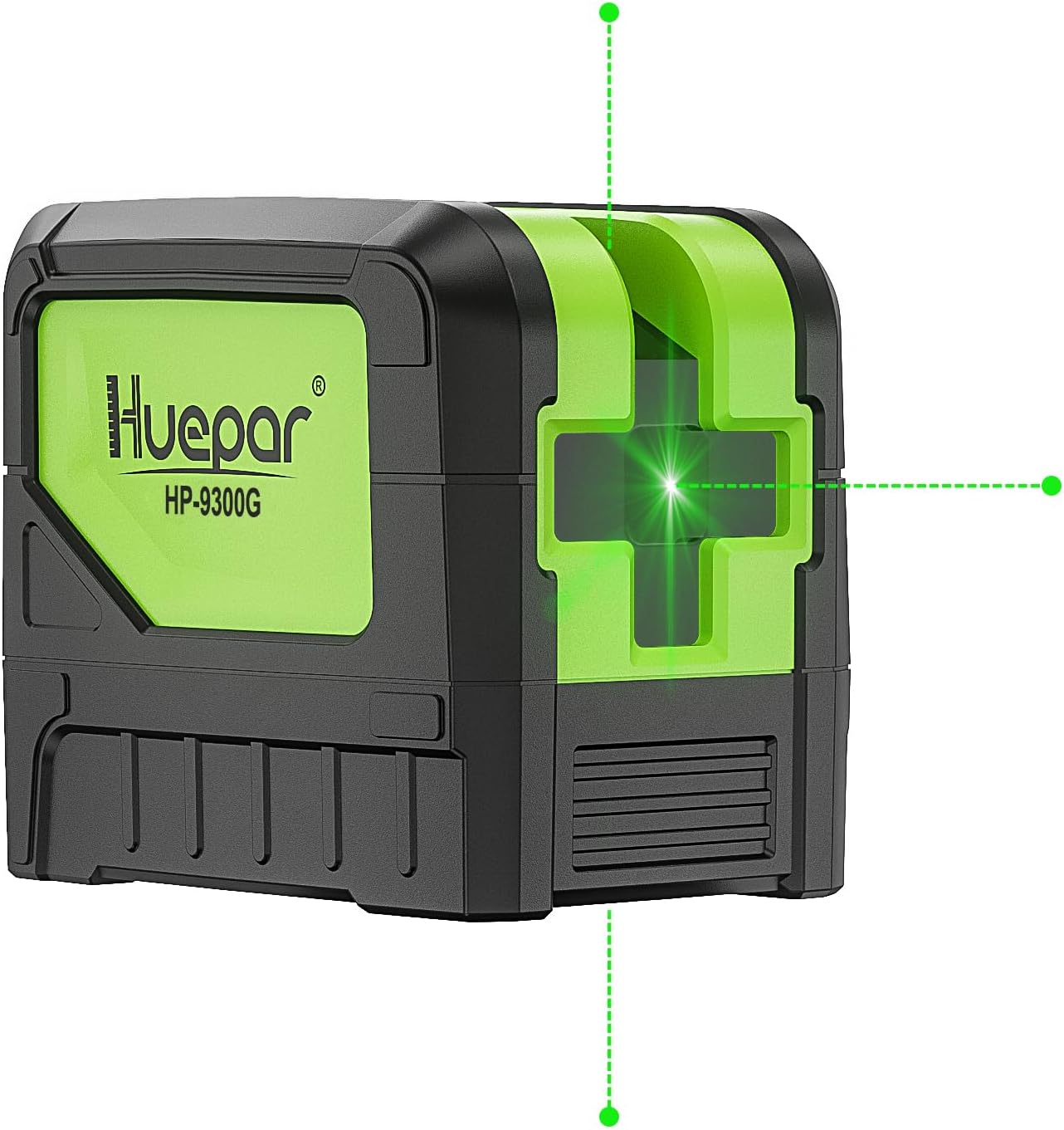 Huepar 3 - Point Laser, Self-leveling Green Beam Laser Level with Plumb Spots for Soldering and Points Reference Positioning, 197ft Working Range, Floor Stand and Magnetic Bracket Included- 9300G