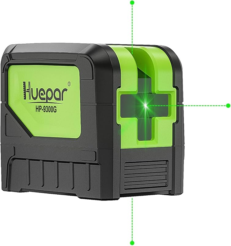 HUEPAR Nivel láser 3 puntos de plomada (sin línea láser), autonivelación láser de 3 puntos | Herramienta de nivel láser de alineación con 3 plomadas para soldadura y posicionamiento de referencia de puntos