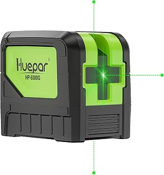 Huepar 3 - Point Laser, Self-leveling Green Beam Laser Level with Plumb Spots for Soldering and P...