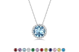 925 Sterling Silver Birthstone Necklace: Timeless Adornment for March
