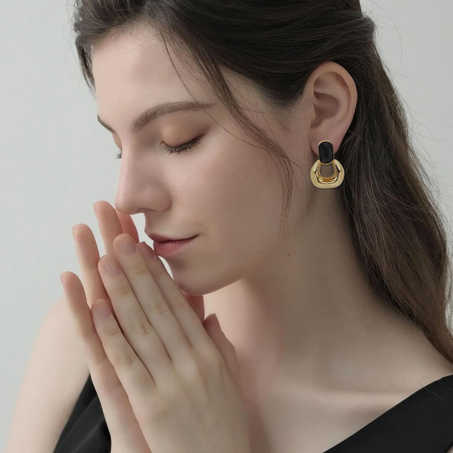 Dangle Drop Earrings for Women Cute Gold Geometric Statement Jewelry - Image 3