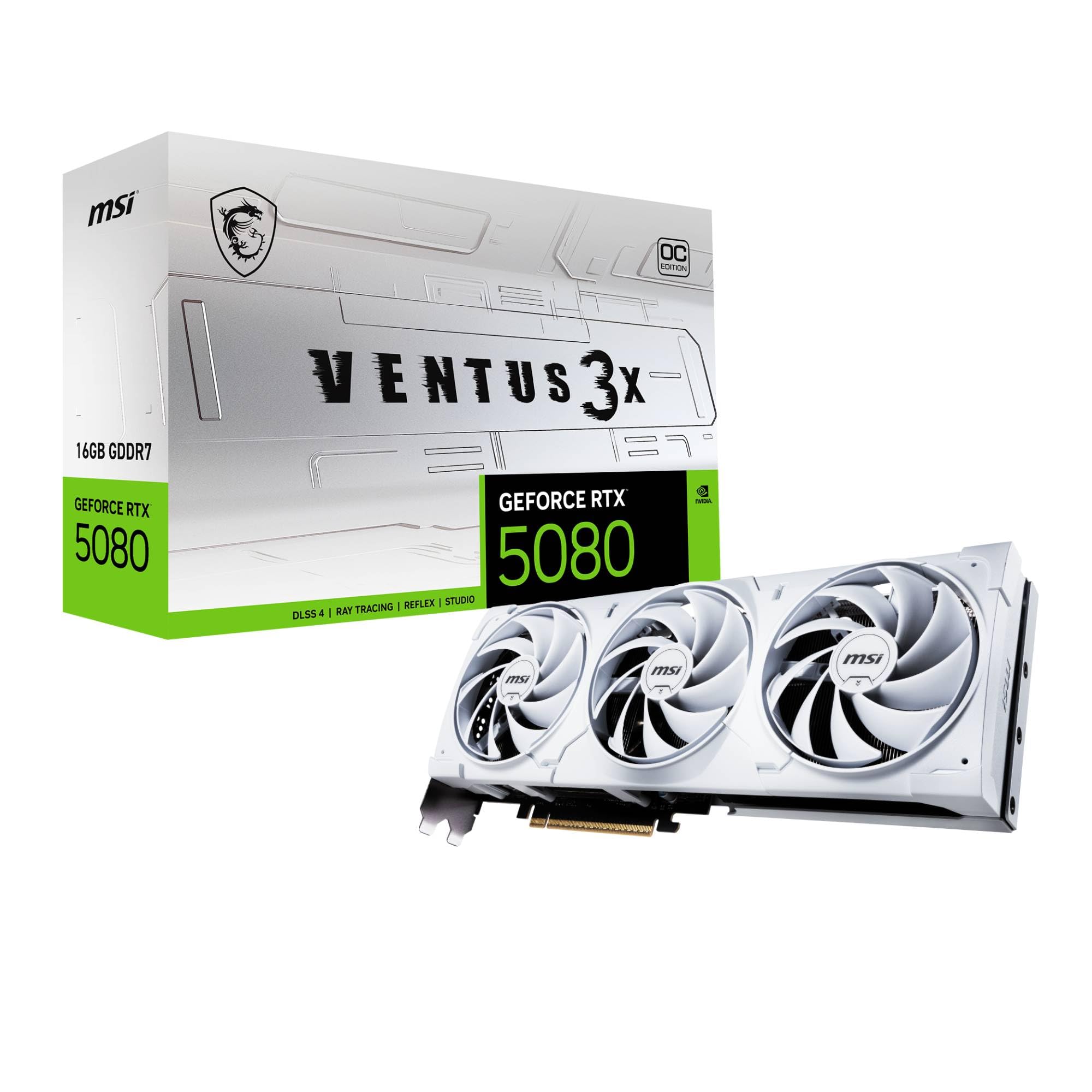 グラフィックボード・グラボ・ビデオカード MSI GeForce RTX 5080 16G Ventus 3X OC GeForce RTX™ 5080 16G VENTUS 3X OC