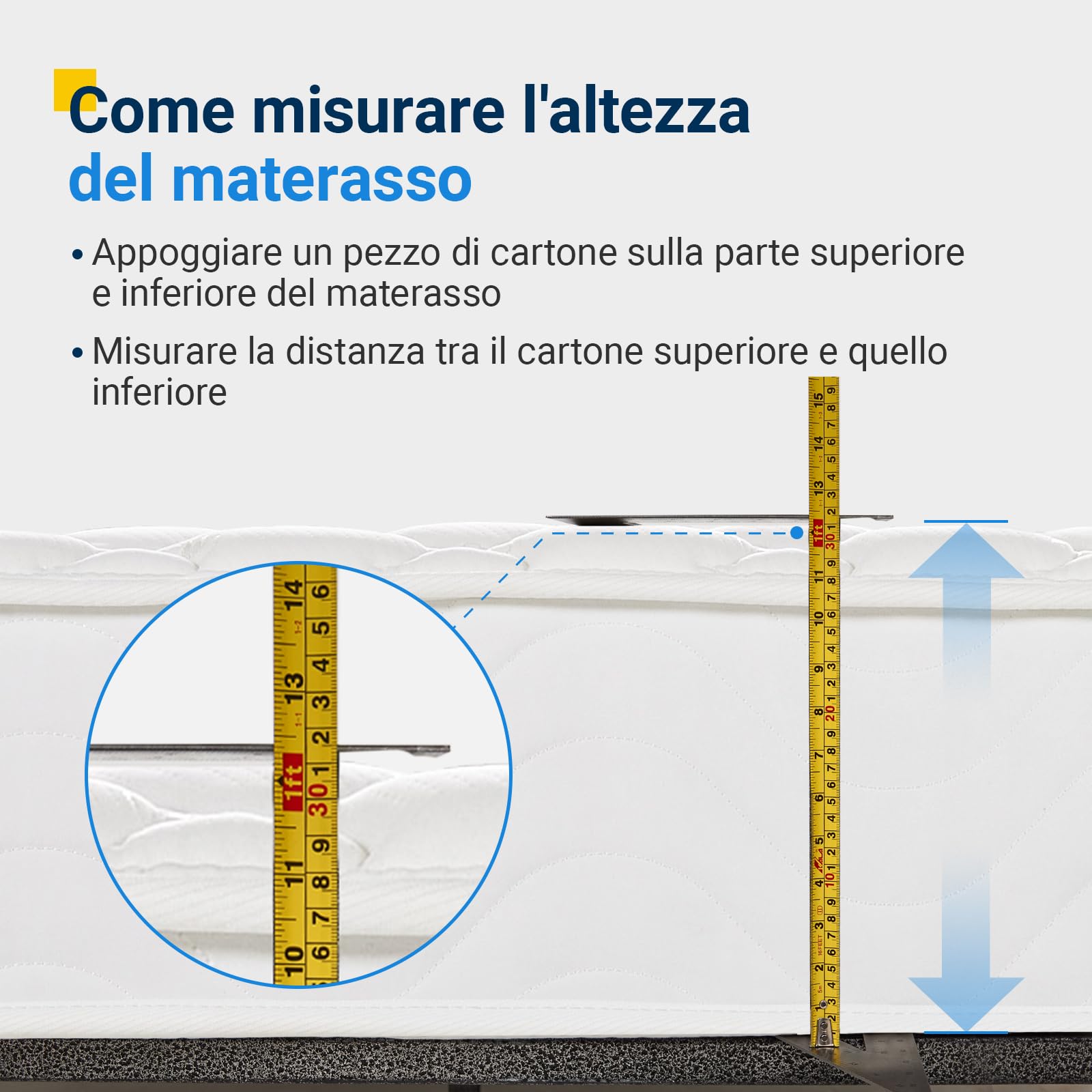 Avenco Materasso 140x190, Materasso Matrimoniale Molle Insacchettate Supporto Personalizzato Mediamente Solido, Isolamento del Movimento, Nessun Rumore Migliorare il Sonno, solido