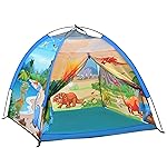 Mnagant Kids Play Tents,the World of Dinosaurs Tents for Kids Indoor/Outdoor fun, Dinosaurs Dome Playhouse for Boys & Girls,Durable and Breathable Premium Material, Perfect Kids Gift- 47 x 47 x 43