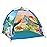 Mnagant Kids Play Tents,the World of Dinosaurs Tents for Kids Indoor/Outdoor fun, Dinosaurs Dome Playhouse for Boys & Girls,Durable and Breathable Premium Material, Perfect Kids Gift- 47 x 47 x 43