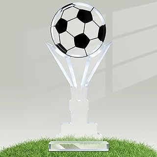 1 PC Acrylic Soccer Trophy Small Soccer Award 6.69 x 2.76 Inch Championship Game