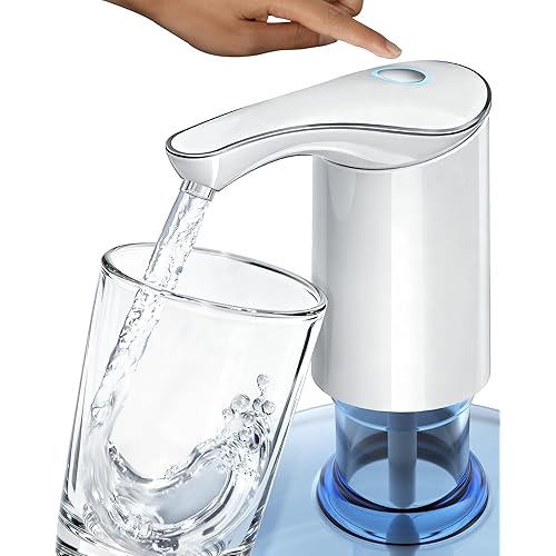 Electric Water Bottle Dispenser for 3-5 Gallon Jug, Automatic USB-C Water Jug Dispenser, Portable Upgraded Submersible Water Pump,High-Power & Silent Operation for Camping Home Office Bedroom