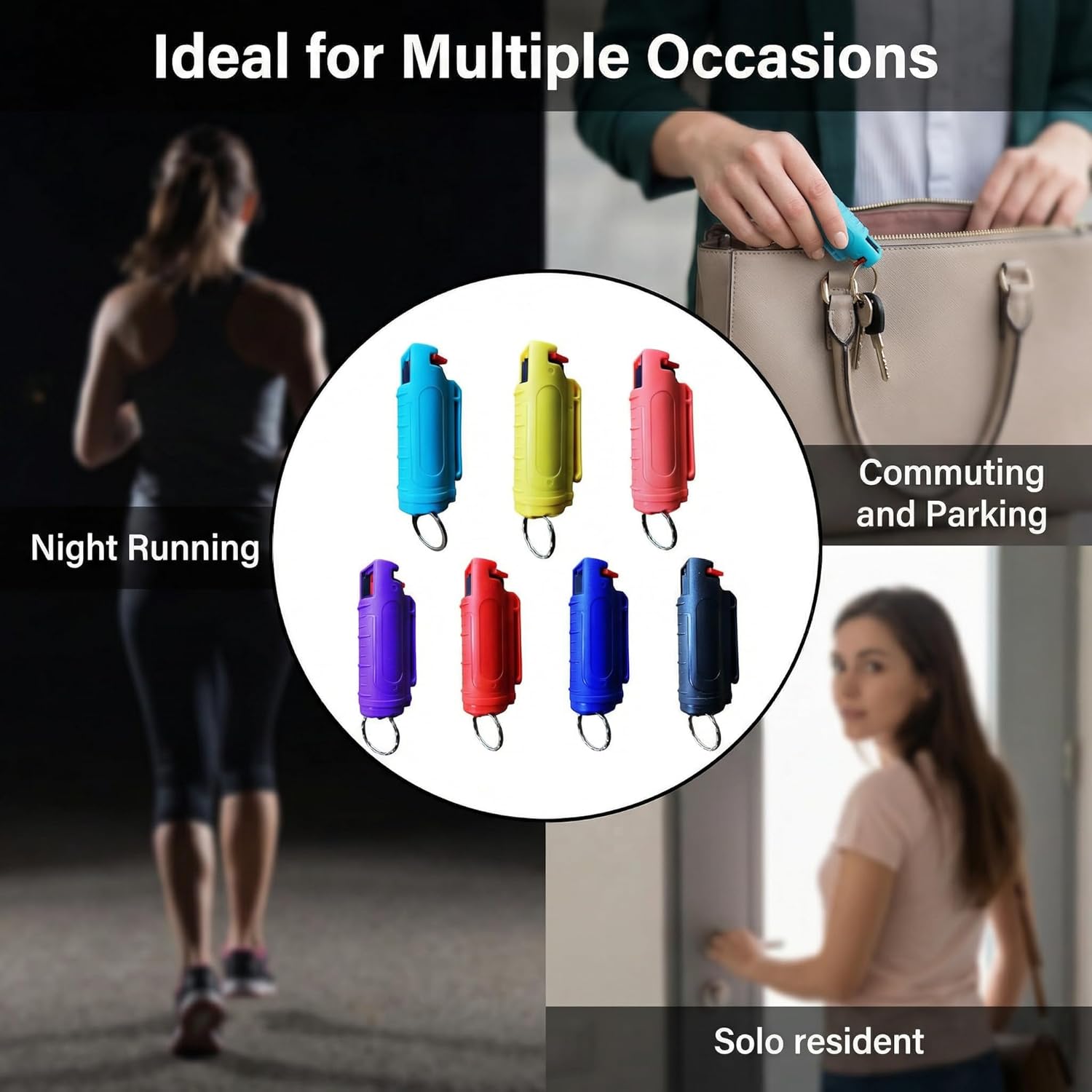 Cute Pepper Spray Maximum Strength Self Defense Keychain for Women