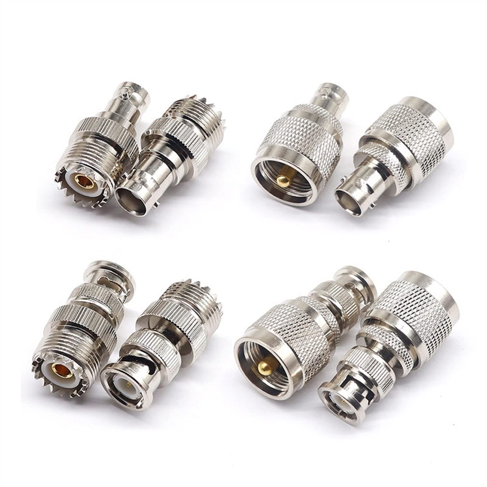 Adaptador BNC a UHF hembra con reducción de pérdidas para antenas de radio