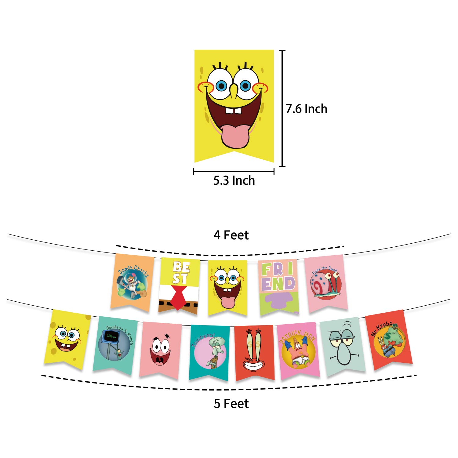 Buy Spongebob Birthday Party Supplies,Spongebob Decorations Include