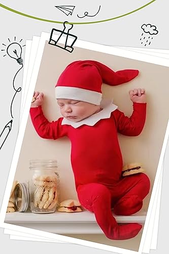 Miniatura 3 de Traje de fotografía para bebé recién nacido, conjunto de Navidad, accesorios para fotos de bebé