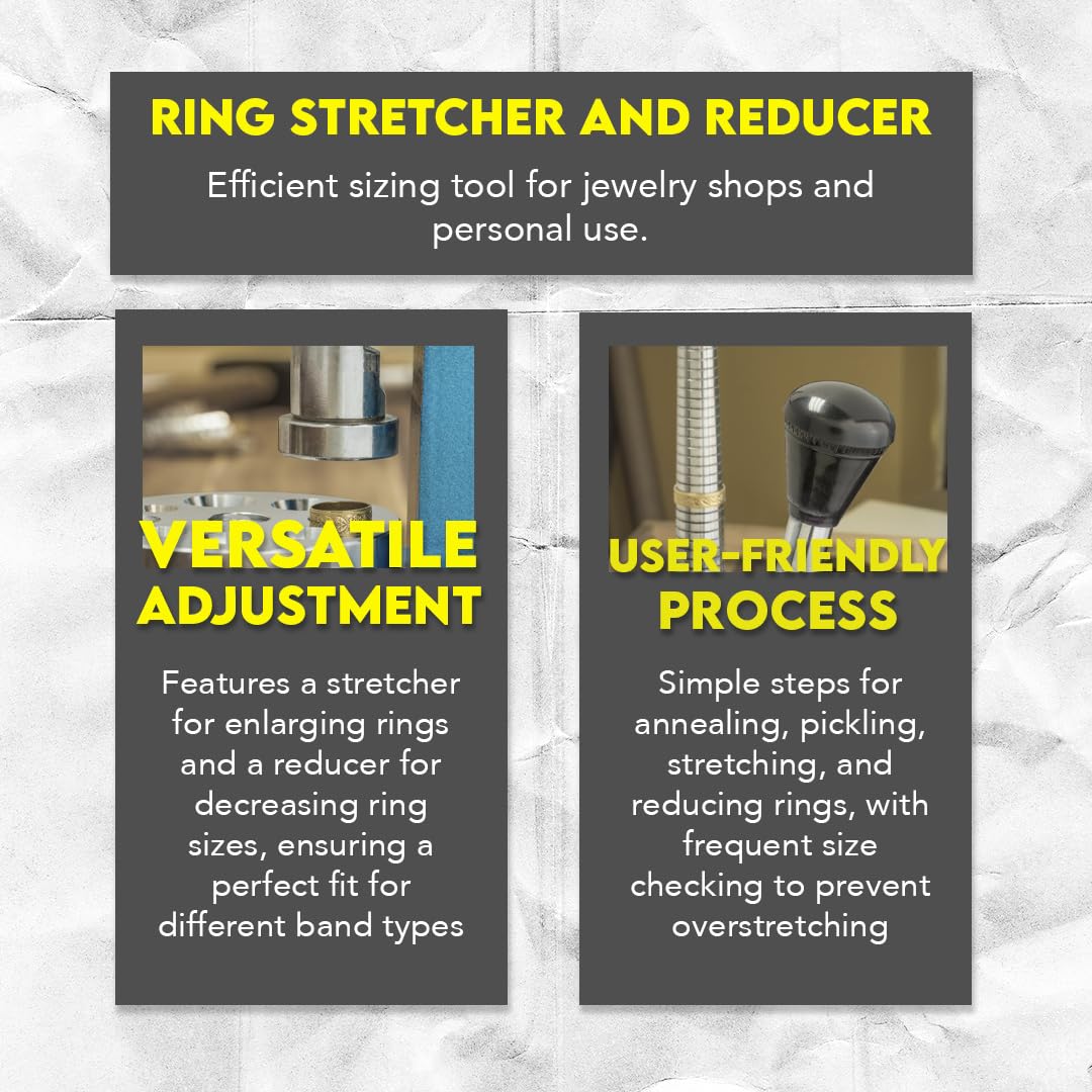 Ring Resizer Professional Ring Stretcher/Reducer Tool 16 Sizing