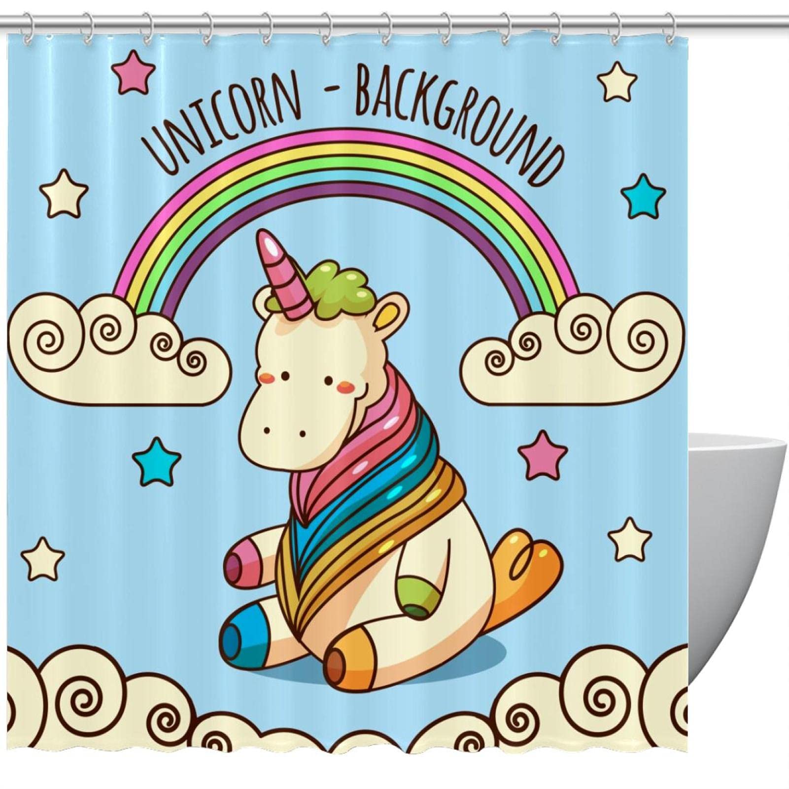 Rideau de douche licorne pour transformer le bain des enfants en un moment magique