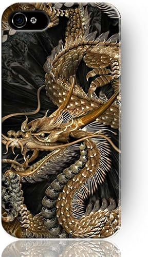 Generic Personalized golden chinese dragon Snap on Hard Plastic Case Cover For i