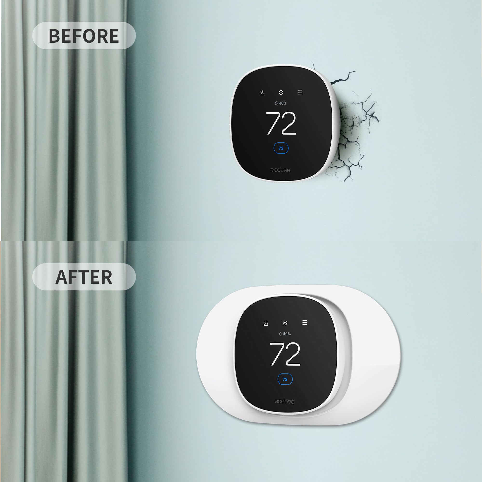 Tim Kit for ecobee Smart Thermostat Essential 2025, Wall Plate Cover...