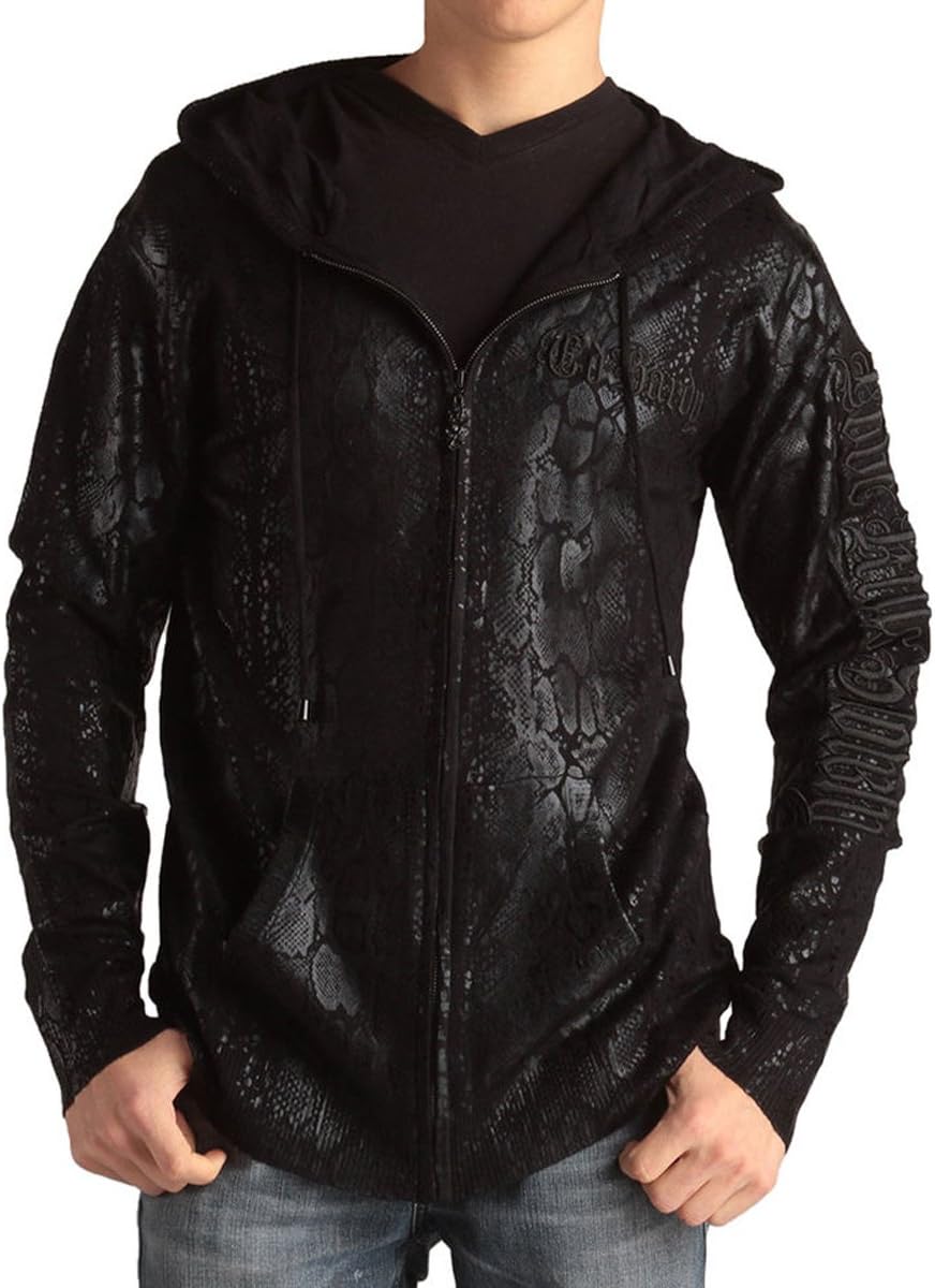 Ed Hardy Men's Zipper Sweater Hoodie EHM-6021