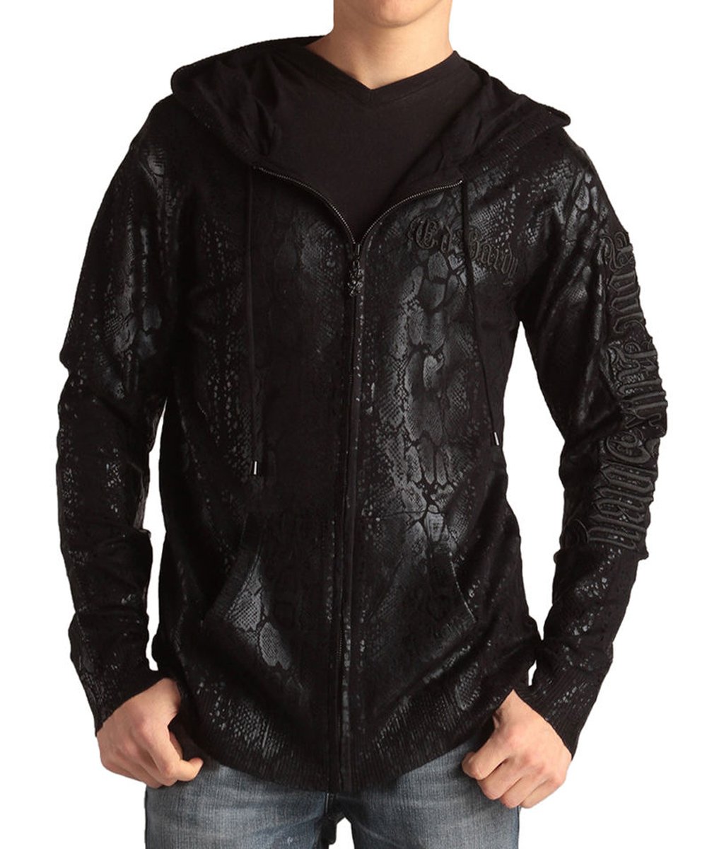Ed Hardy Men's Zipper Sweater Hoodie EHM-6021