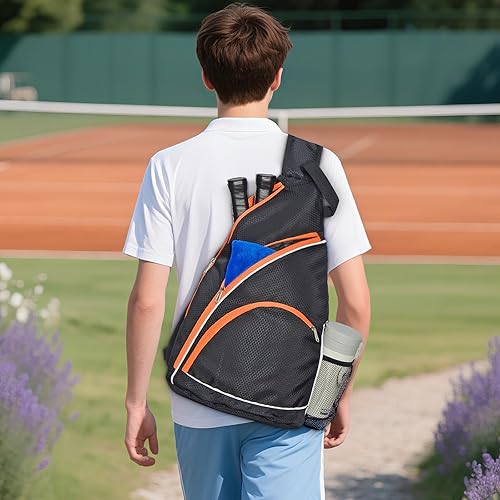Miniatura 9 de Juego de 2 palas de pickleball con 4 bolas para interiores y exteriores y mochila, superficie ligera de fibra de vidrio, núcleo de panal de