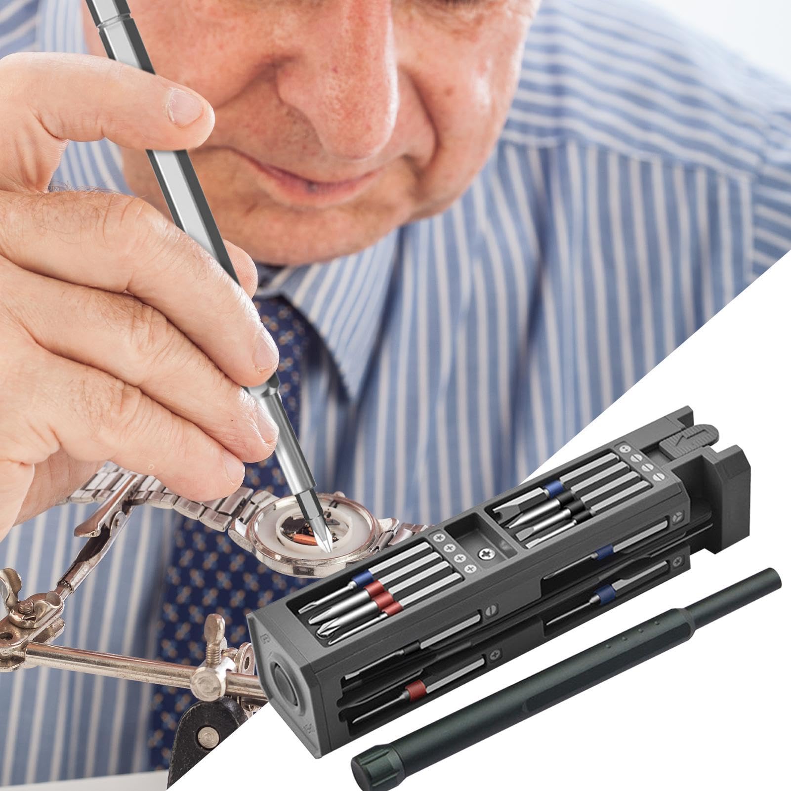 Magnetic Screwdriver Kit, Precision Screwdriver Set, Cordless Repair Tool