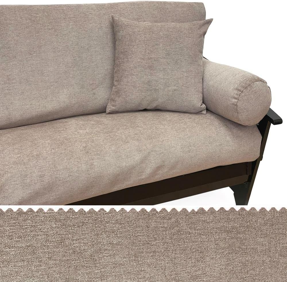 SlipcoverShop Belvedere Marble Futon Cover 469 Full 5pc Pillow Set