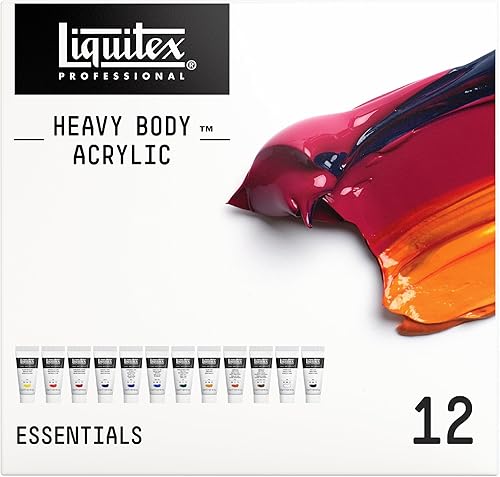 Miniatura 2 de Liquitex Pintura acrílica profesional para cuerpo pesado, 12 x 0.7 fl oz (0.74 oz), juego esencial
