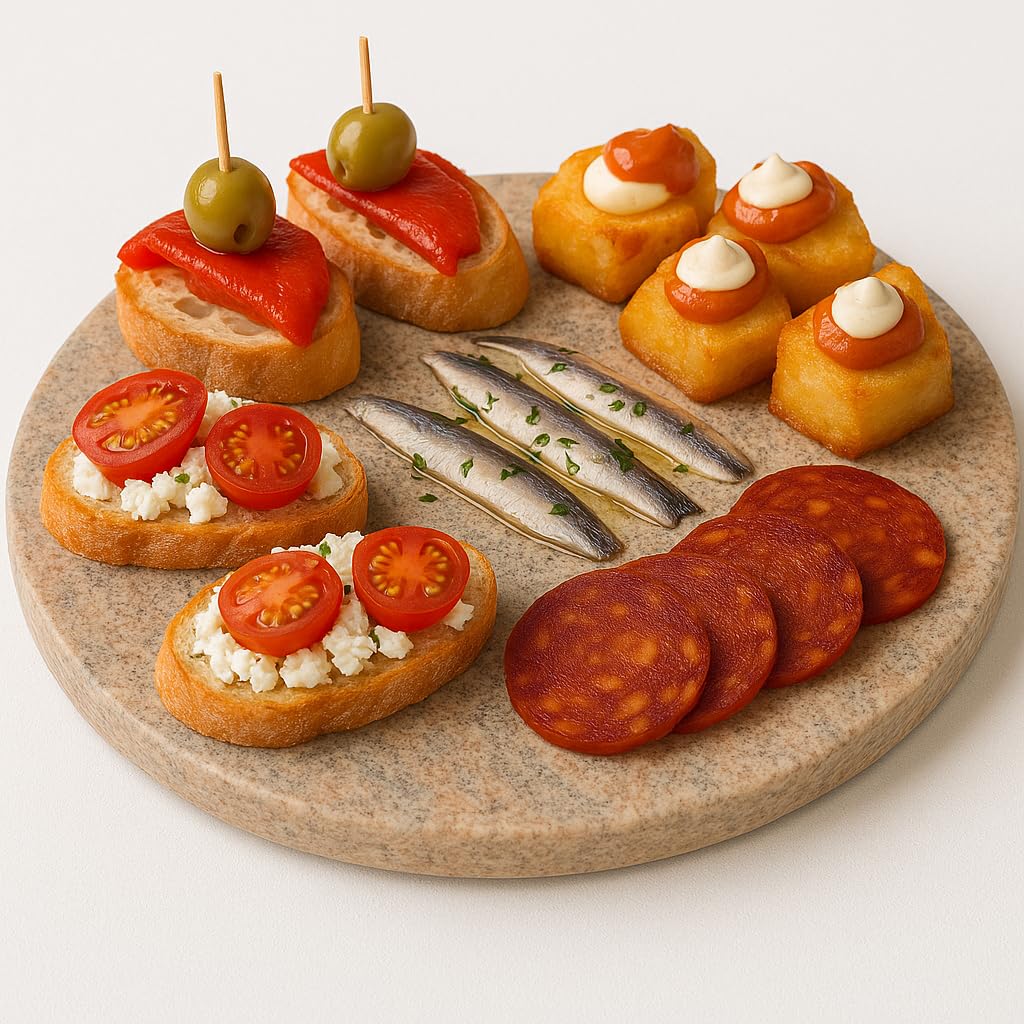 Planche à Découper en Granit Multicolore 40 x 30 cm H 1,5 cm | Élégante, Robuste et Artisanale | Idéale pour Fromages, Charcuterie, Pizza, Sushi | Made in Italy - Kalu Creations