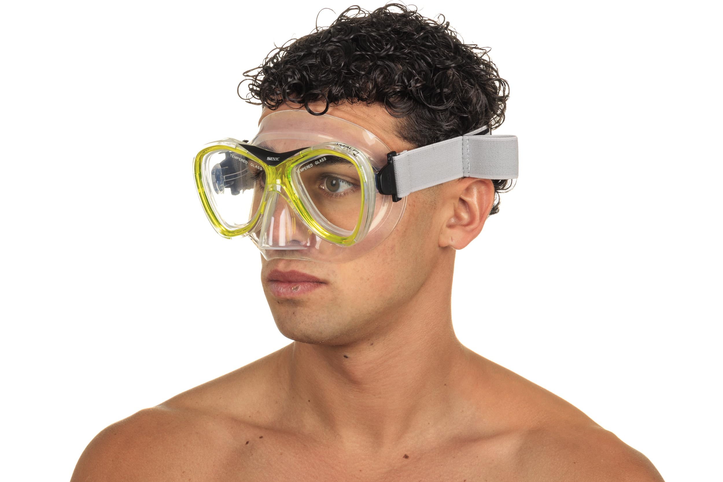 SEAC Amalfi, silikonowa maska do snorkelingu z podwójną soczewką