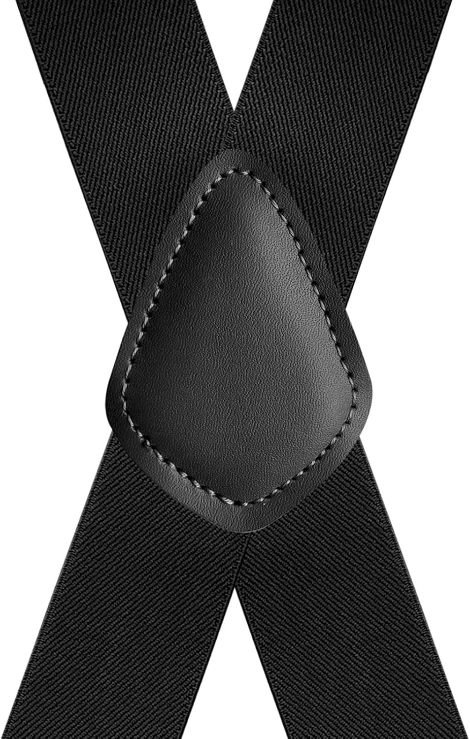 Tirantes, for hombre con hebilla de metal de 4 clips, tirantes ajustables tipo X, diseño elástico