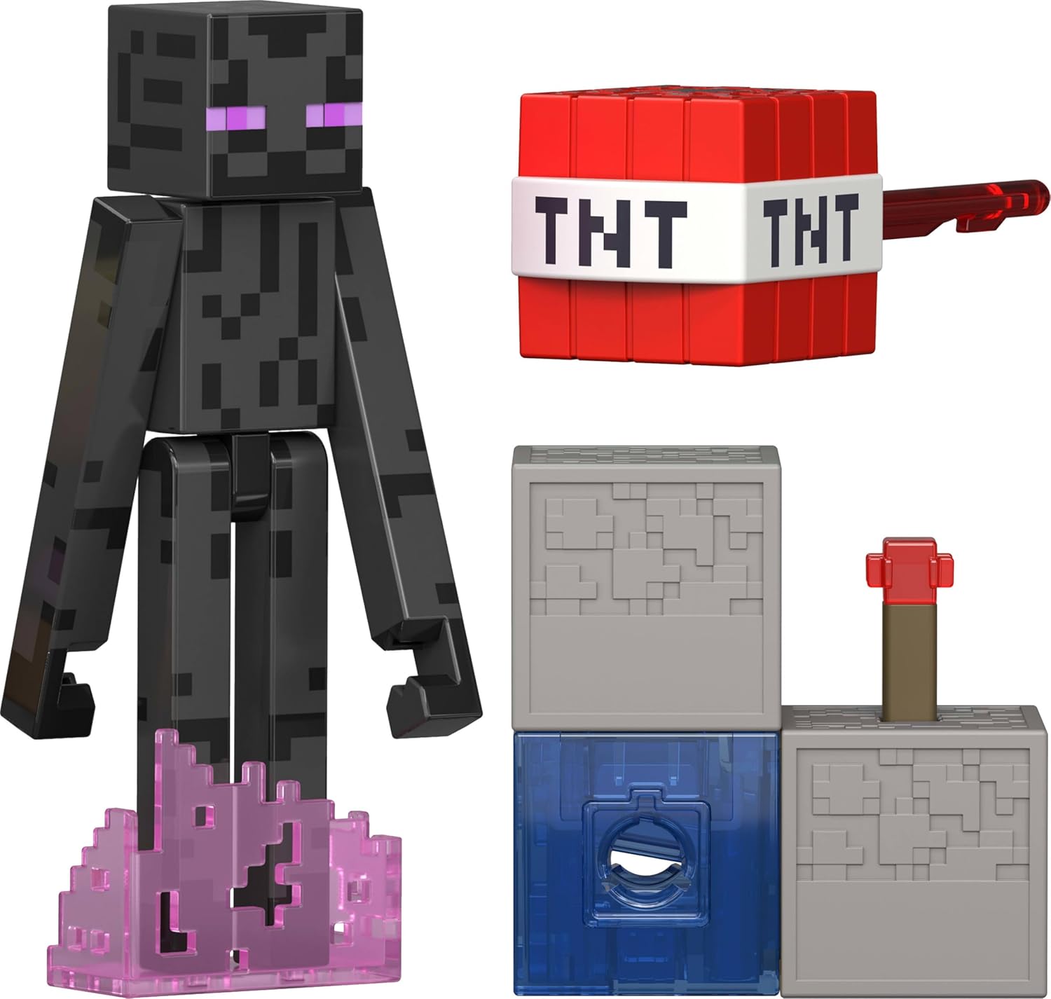 Mattel Minecraft Redstone Charged Enderman Figure