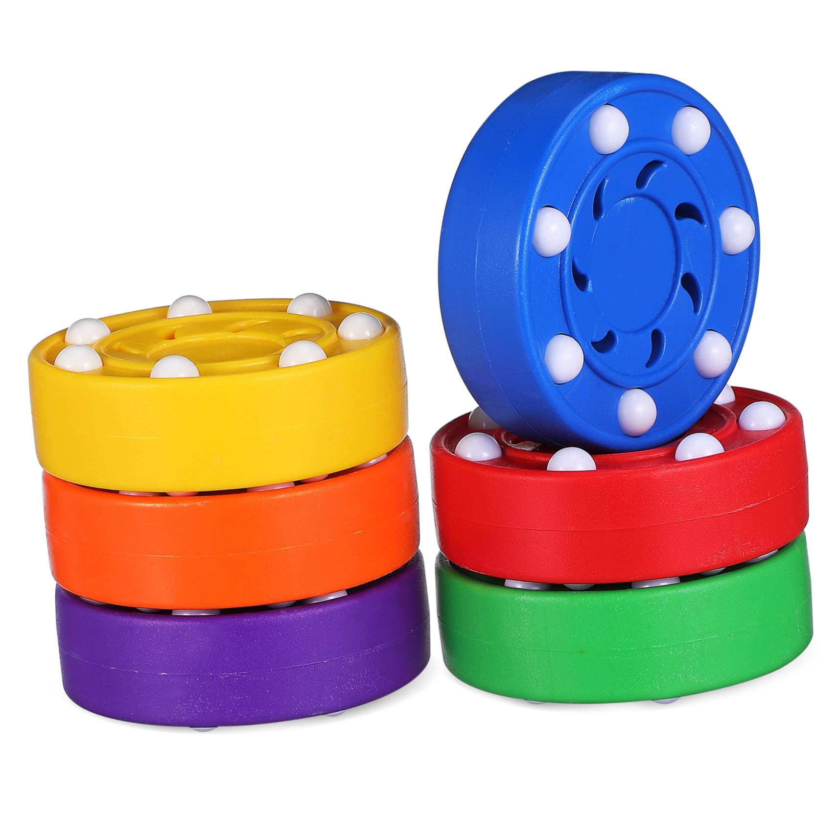 VANZACK Plastik Hockeypucks 6 Stück aus ABS für Training und Übung